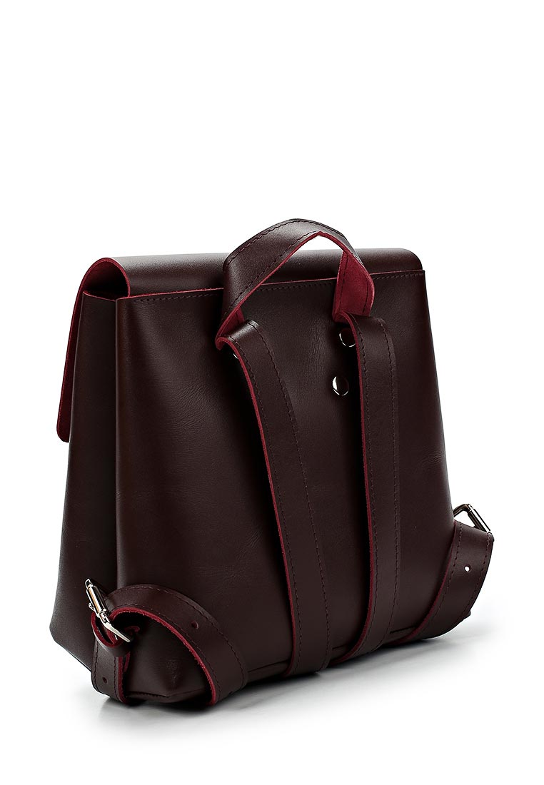 Женский рюкзак из натуральной кожи бордовый B001 burgundy