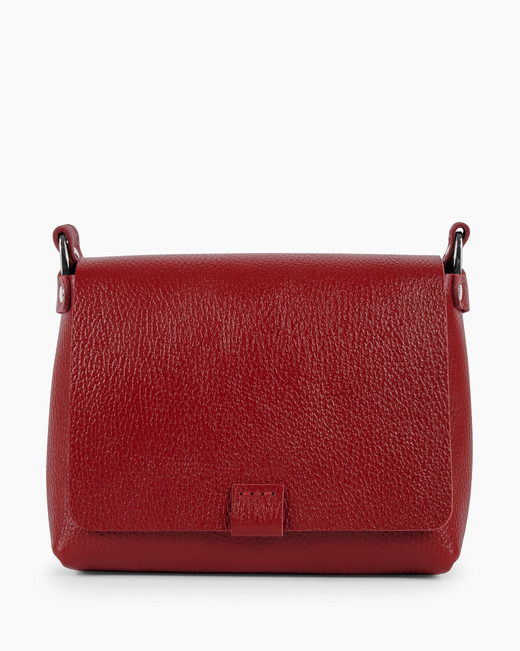 Женская сумка кросс-боди из натуральной кожи красная A002 ruby grain