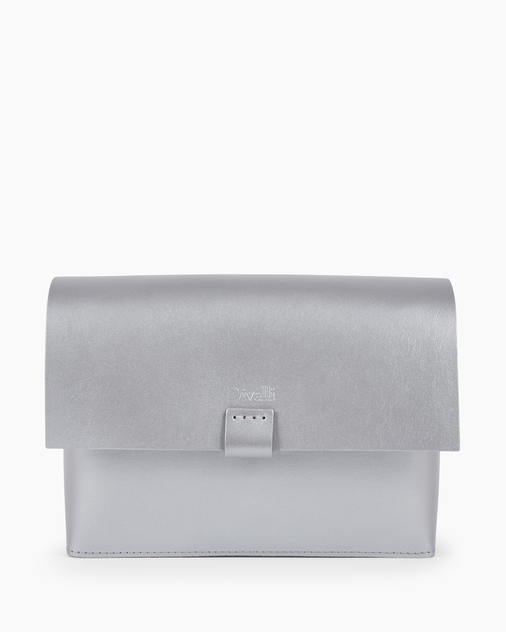 Женская сумка на плечо из натуральной кожи серебро A005 silver