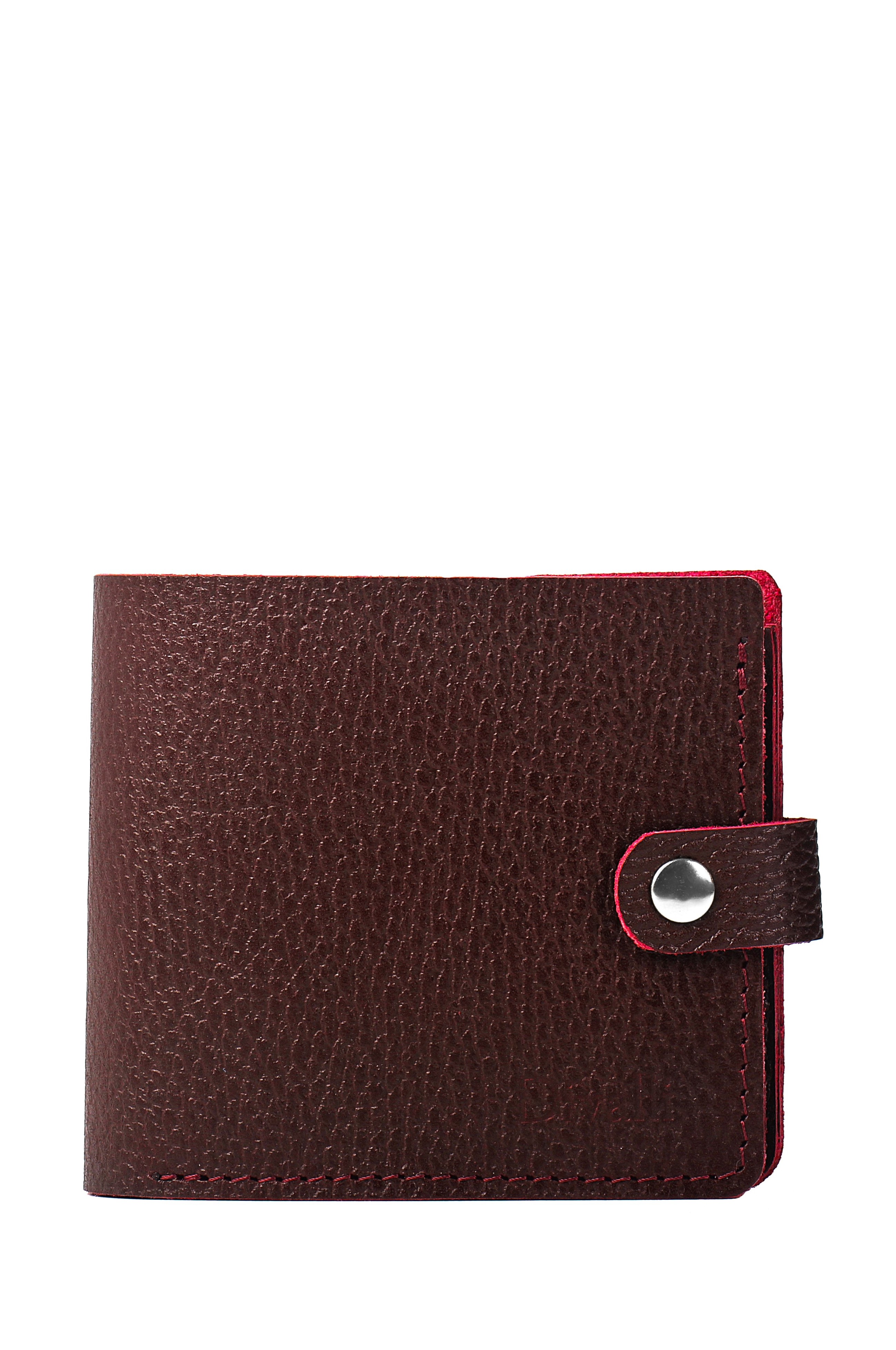 Женский кошелек темно-бордовый W005 burgundy grain
