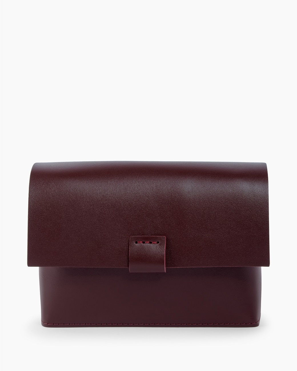 Женская поясная сумка из натуральной кожи бордовая A004 burgundy