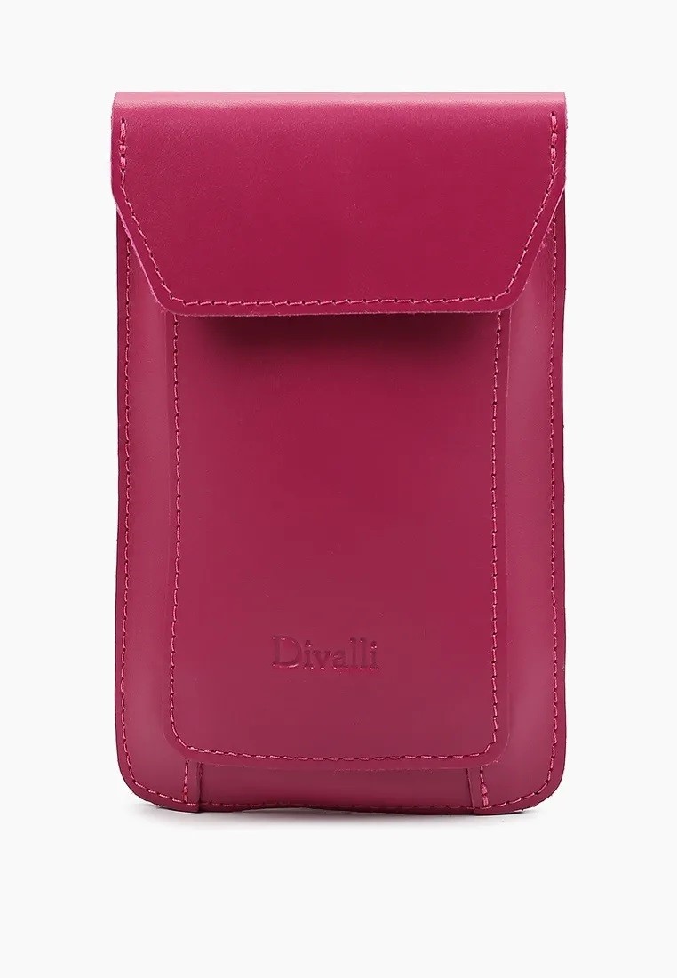 Кожаный чехол для телефона розовый A039 fuchsia