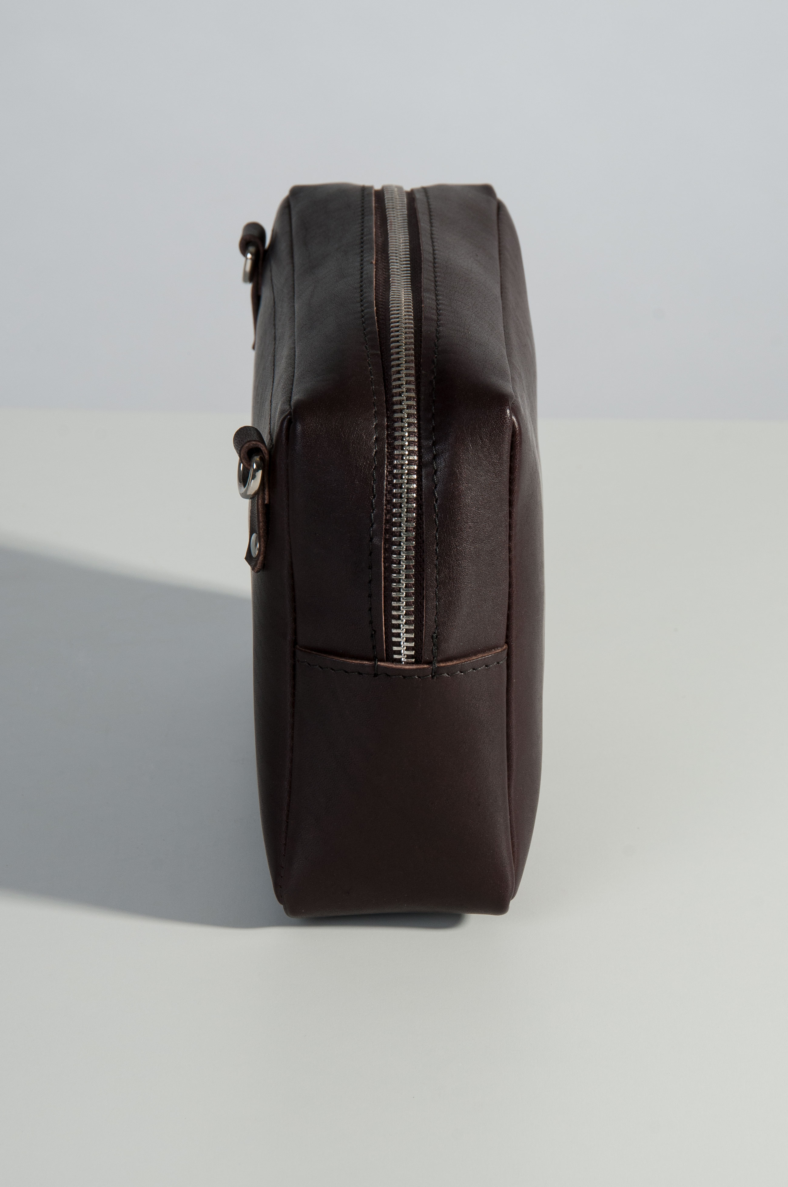 Женская сумка через плечо из натуральной кожи коричневая A0072