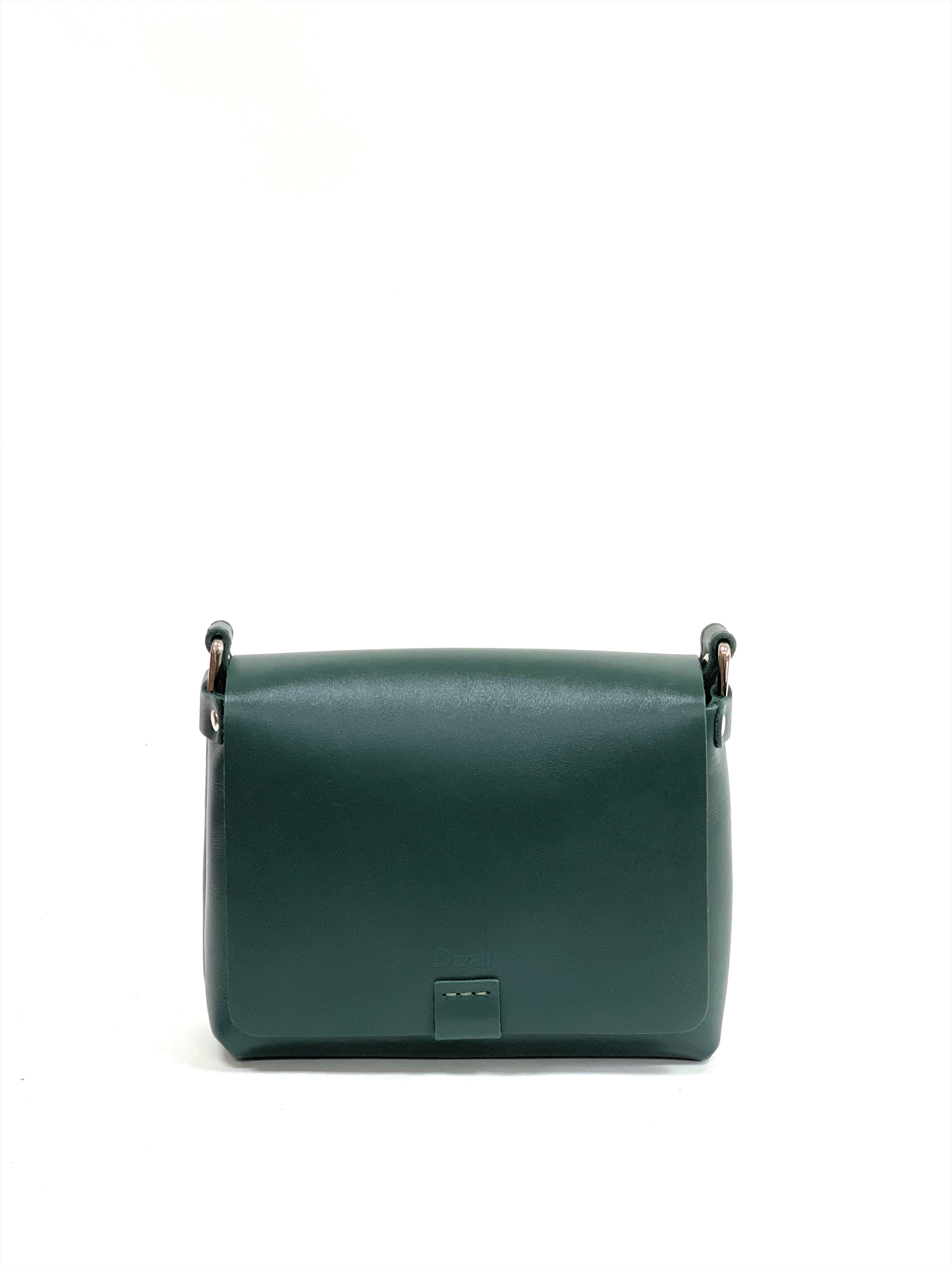 Женская сумка через плечо из натуральной кожи изумрудная A002 emerald