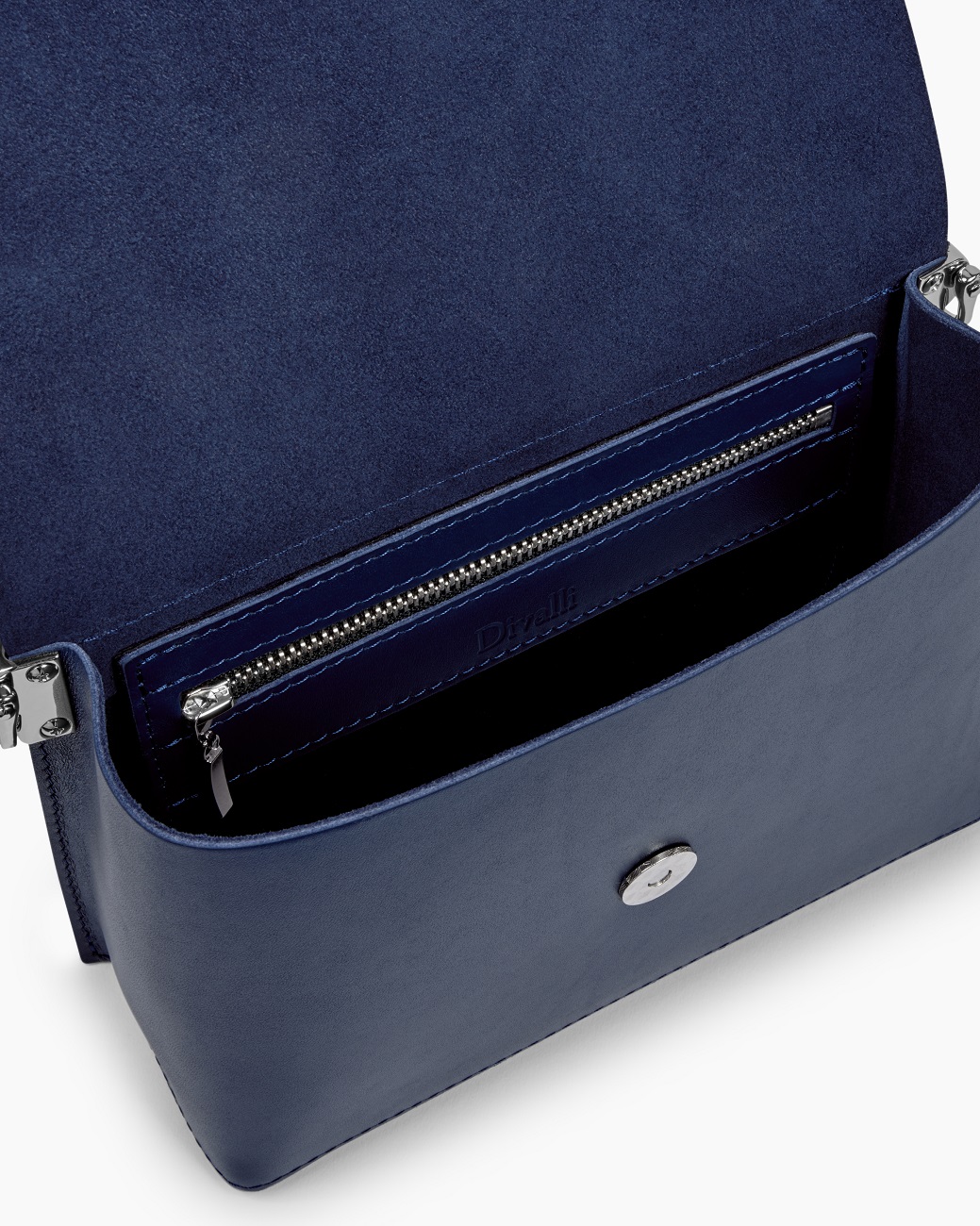 Женская сумка через плечо из натуральной кожи синяя A005 sapphire
