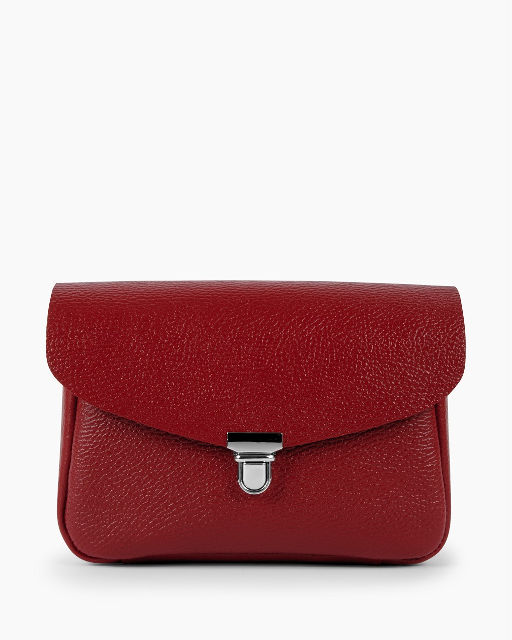 Женская сумка через плечо из натуральной кожи красная A001 ruby grain