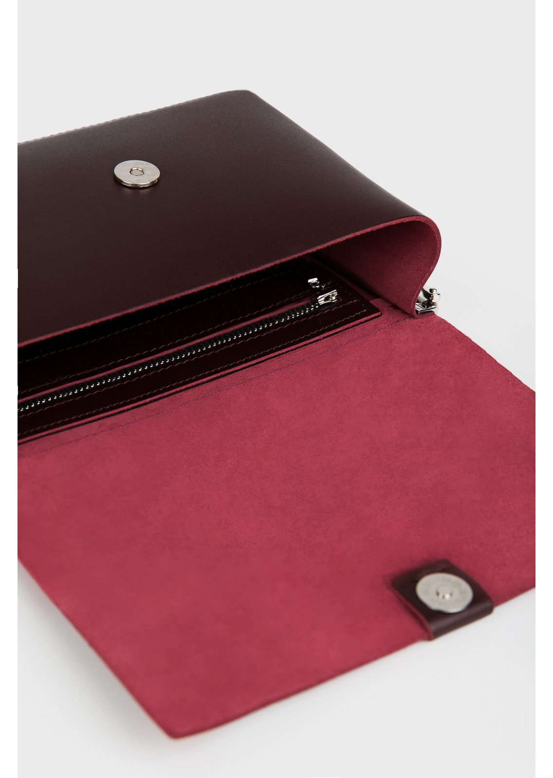 Женская сумка через плечо из натуральной кожи бордовая A005 burgundy