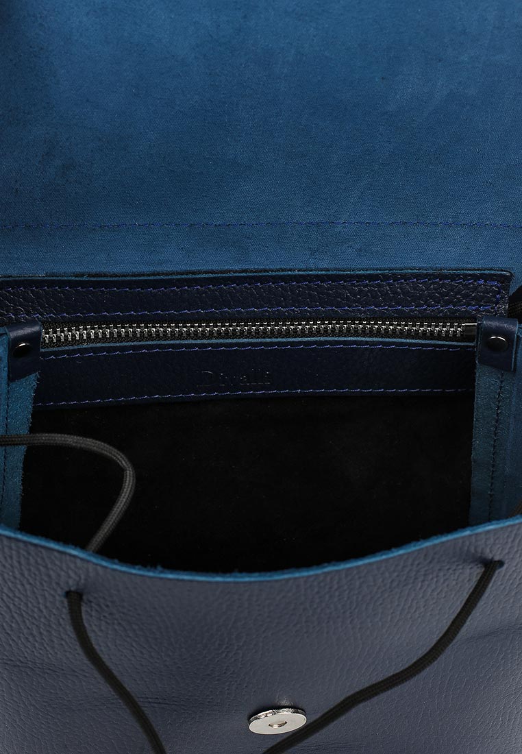 Женский рюкзак из натуральной кожи синий B001 sapphire grain