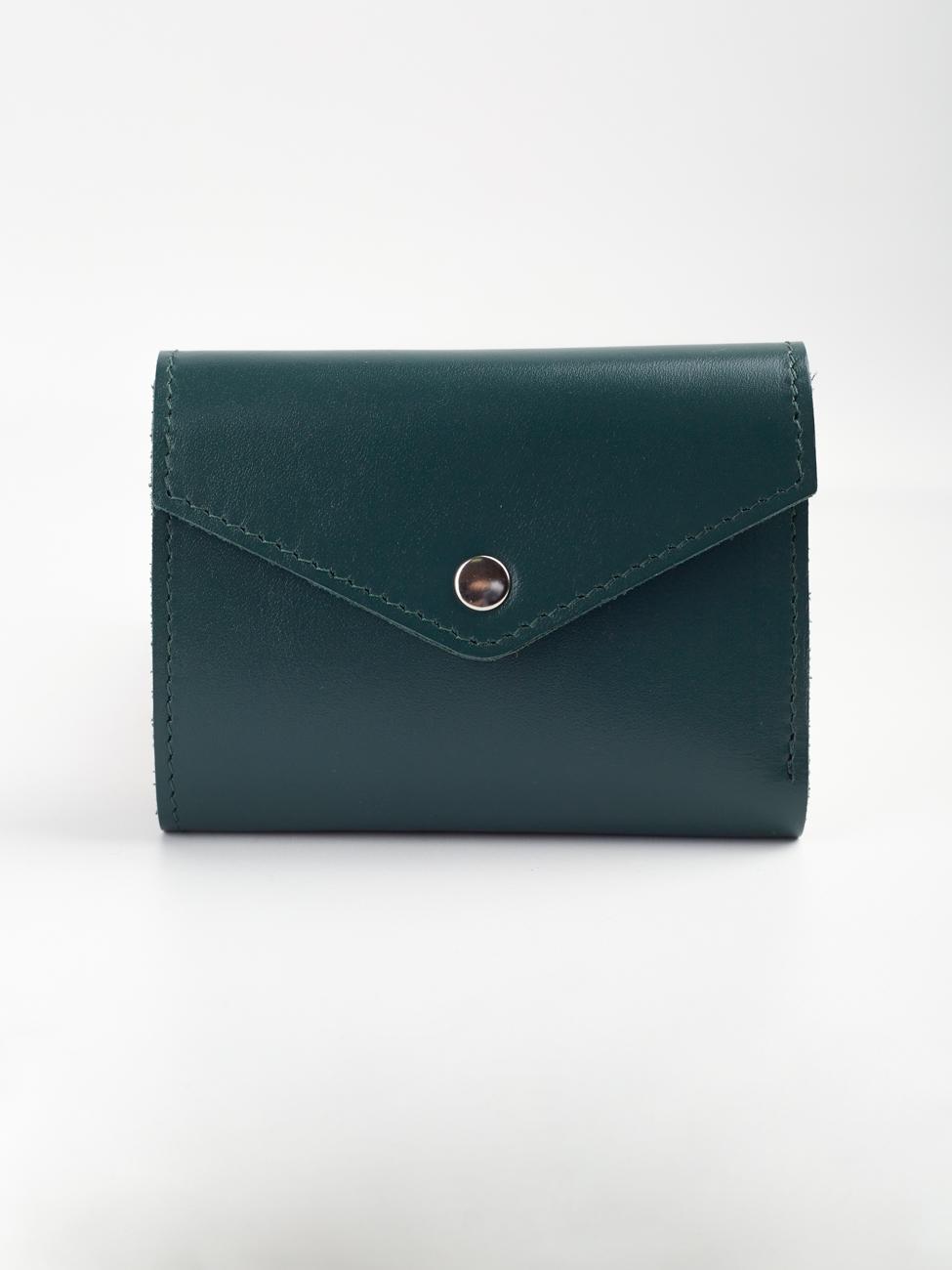 Женский кошелек темно-зеленый W013 emerald