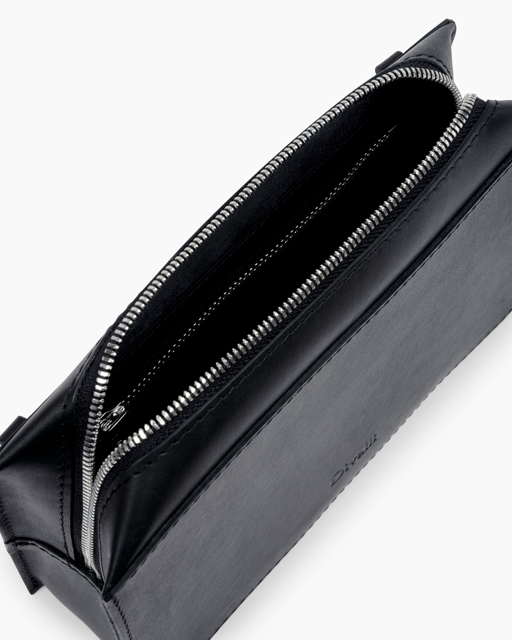 Женская сумка через плечо из натуральной кожи черная A0061