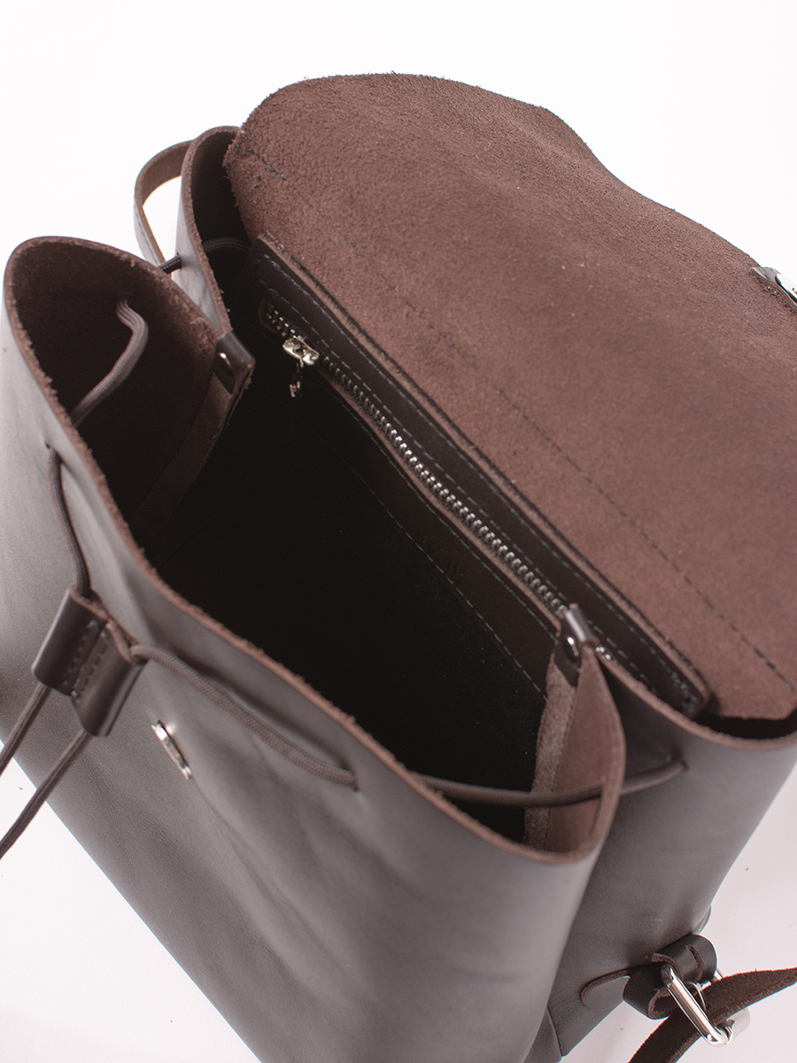 Женский рюкзак из натуральной кожи коричневый B0012