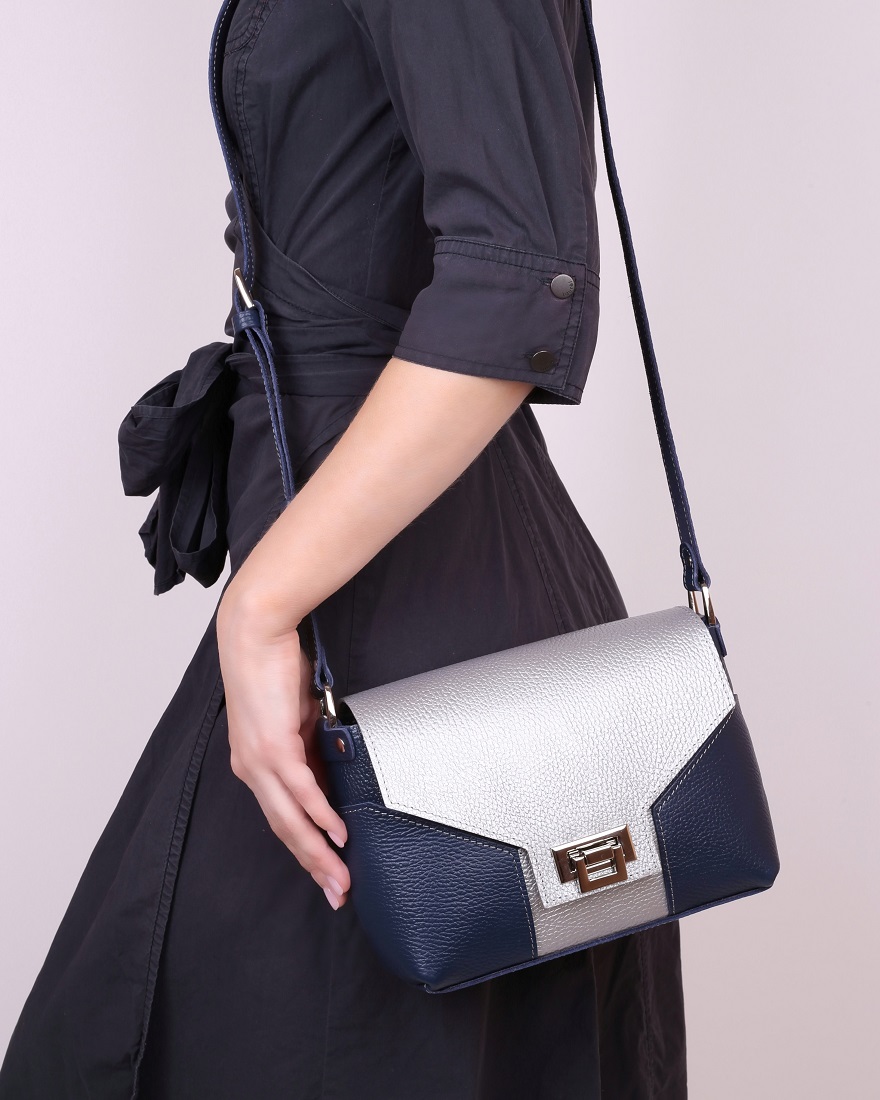 Женская сумка через плечо из натуральной кожи A011 combi5 grain