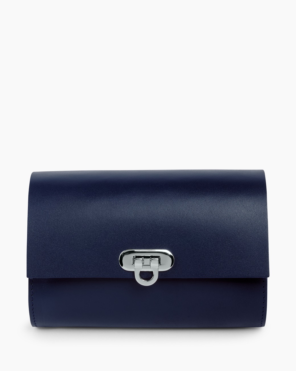 Женская кожаная поясная сумка синяя A008 sapphire mini