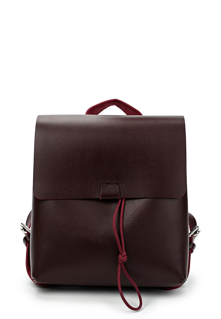 Женский рюкзак из натуральной кожи бордовый B001 burgundy