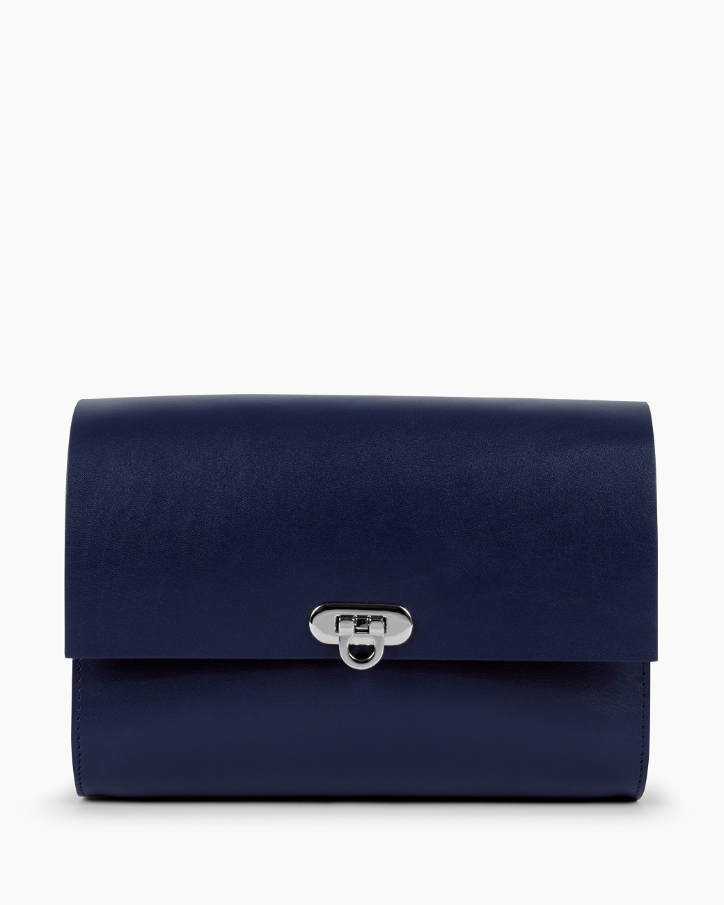 Женская кожаная сумка через плечо синяя A008 sapphire