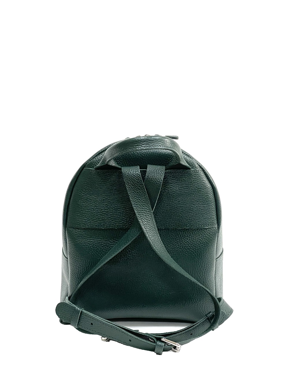 Женский рюкзак из натуральной кожи изумрудный B008 emerald grain