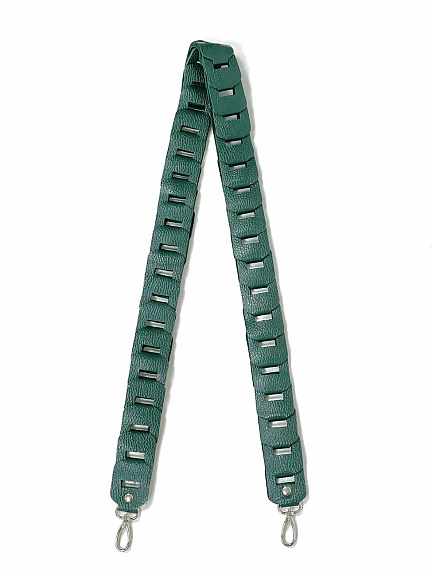 Плечевой ремень для сумки зеленый T005 emerald grain